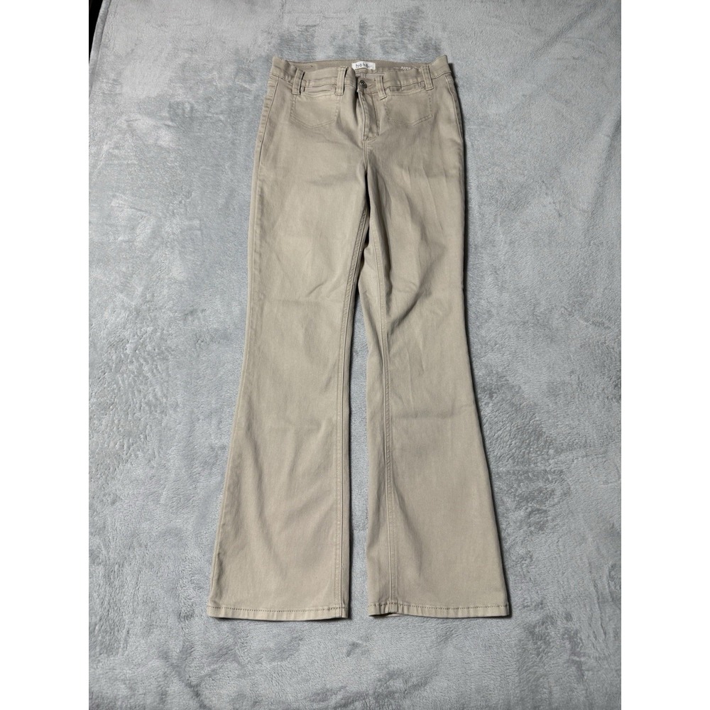 Nicole Miller Jeans Womens 8 Soho High Rise Bootcut Beige Denim Pants 28x29